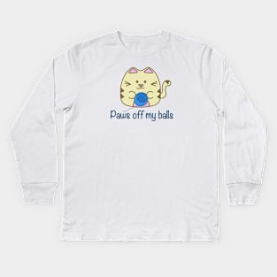 Paws Off Kids Long Sleeve T-Shirt